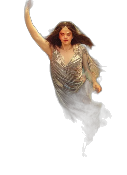 dress, fantasy art, concept art, comic book art transparent PNG cut-out