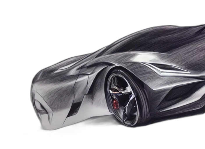 car, photorealistic, concept art, 3d render transparent PNG cut-out
