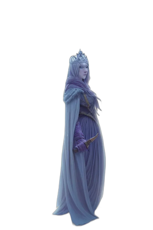 crown, staff, dress, concept art transparent PNG cut-out