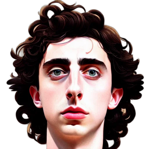 face, hair, mask, creature transparent PNG cut-out