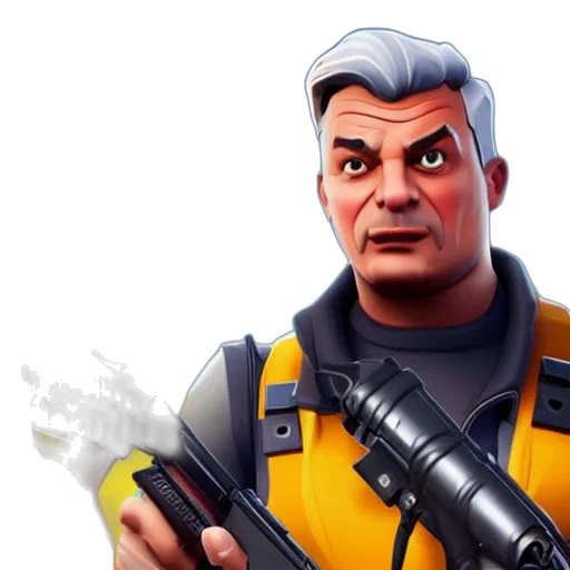 face, weapon, jacket, staff transparent PNG cut-out