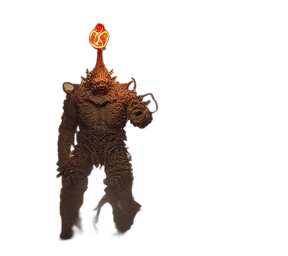 creature, staff, mask, weapon transparent PNG cut-out