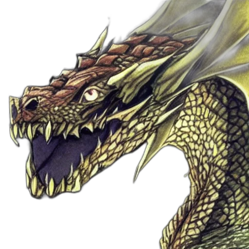 dragon, creature, staff, animal transparent PNG cut-out