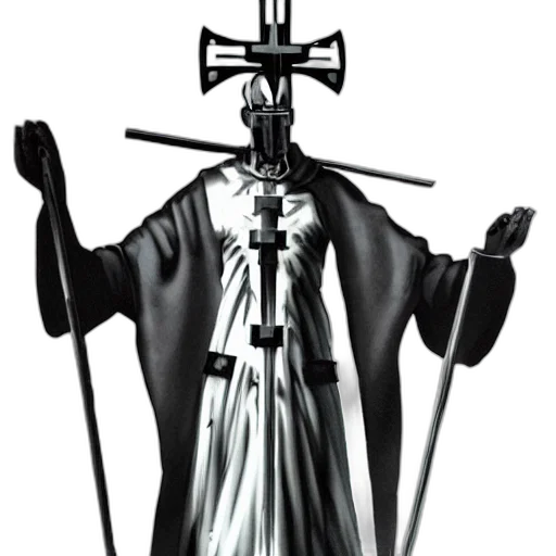 staff, sword, robot, dress transparent PNG cut-out