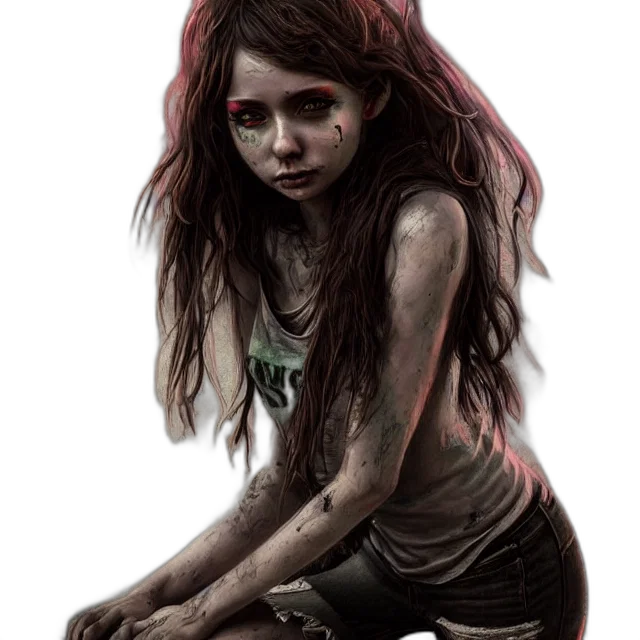 creature, face, concept art, photorealistic transparent PNG cut-out