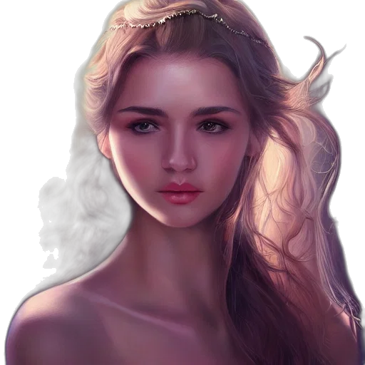 face, crown, dragon, dress transparent PNG cut-out
