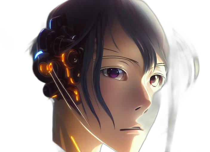 robot, face, mask, crown transparent PNG cut-out