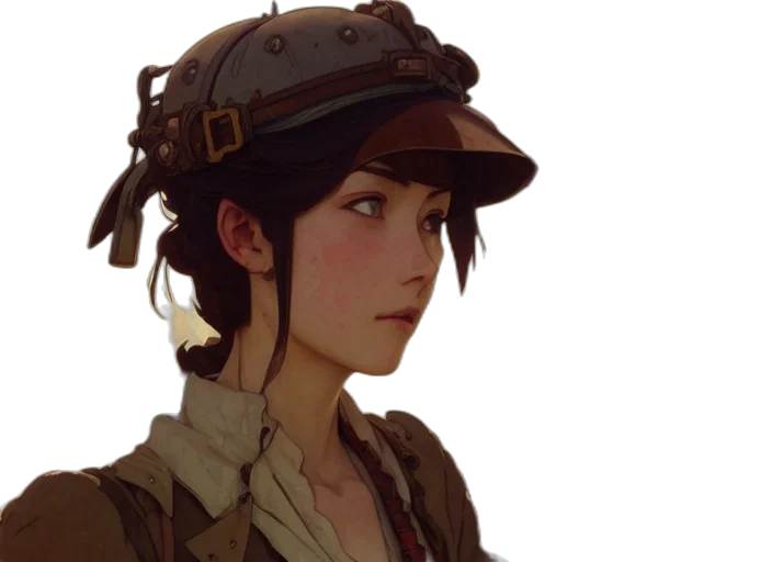 hat, staff, face, crown transparent PNG cut-out