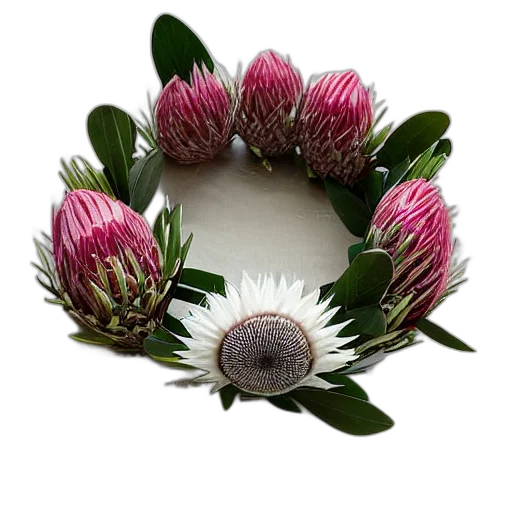 crown, jewelry, flower, photorealistic transparent PNG cut-out