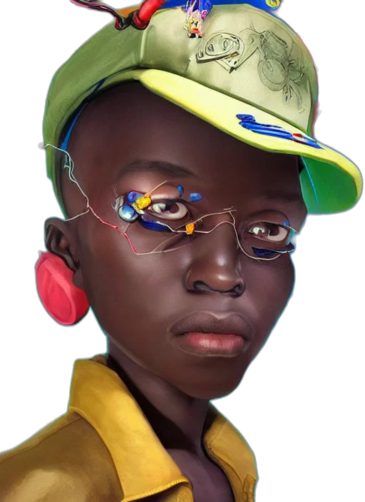 face, jewelry, hat, robot transparent PNG cut-out