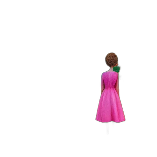 dress, jewelry, staff, hair transparent PNG cut-out