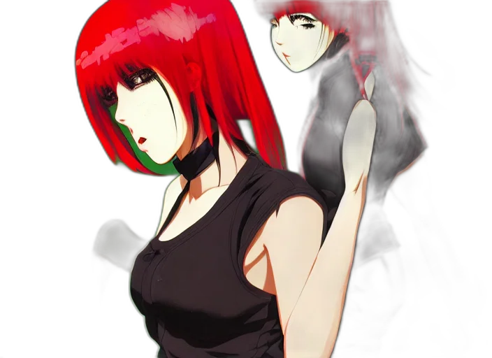 mask, dress, anime, concept art transparent PNG cut-out