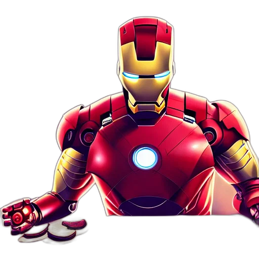 robot, comic book art, 3d render, concept art transparent PNG cut-out