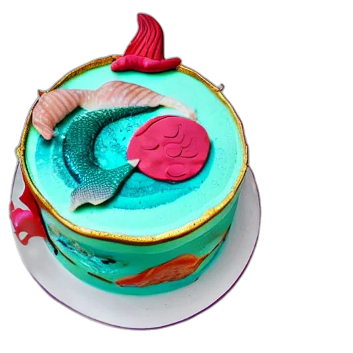 food, crown, 3d render, pastel transparent PNG cut-out