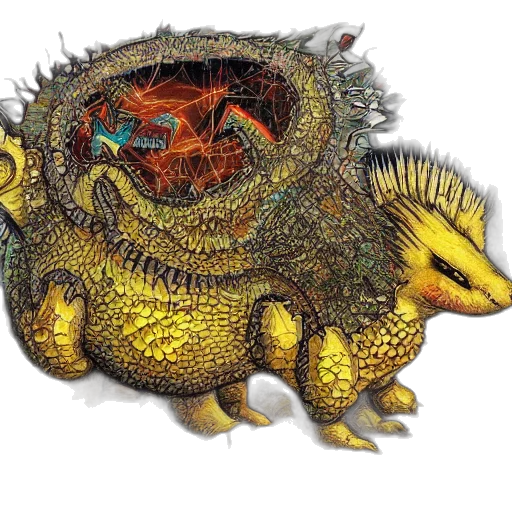 dragon, creature, animal, concept art transparent PNG cut-out