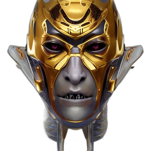 mask, face, robot, crown transparent PNG cut-out