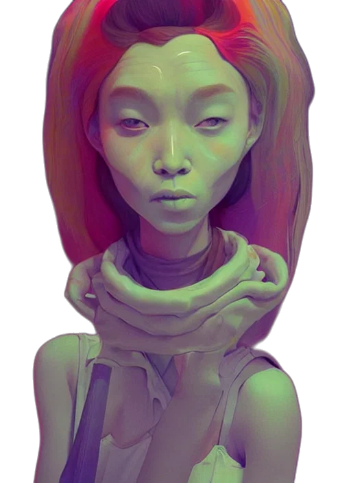 face, robot, mask, creature transparent PNG cut-out