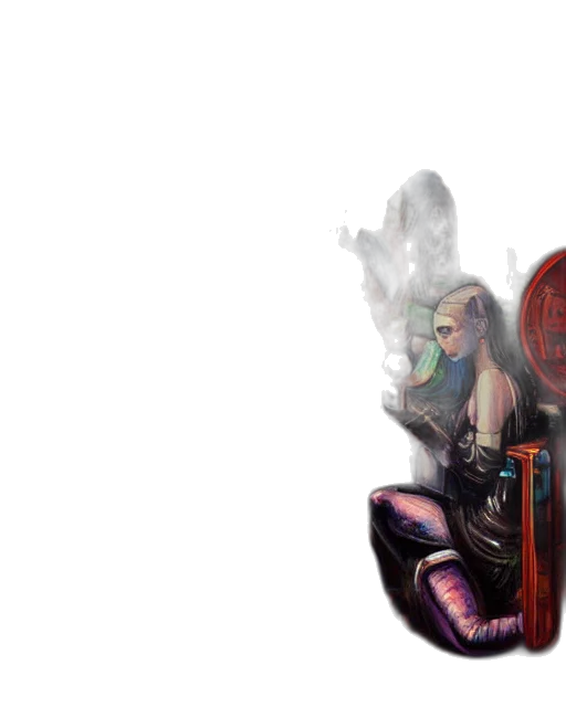 jacket, mask, weapon, robot transparent PNG cut-out