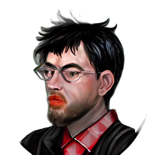 staff, face, jacket, cartoon transparent PNG cut-out