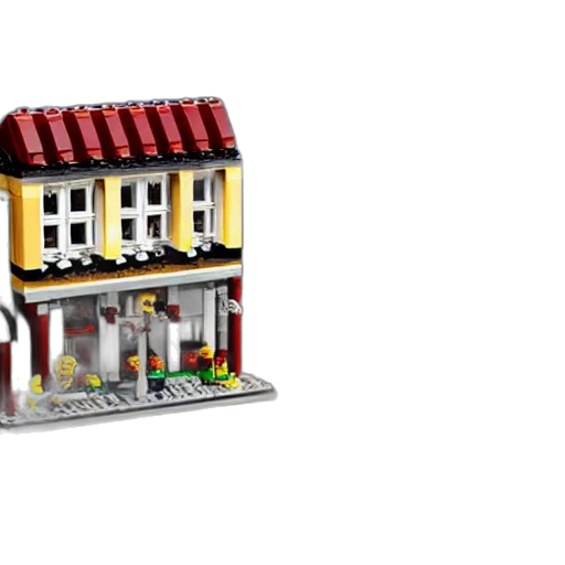 building, 3d render, concept art, pixel art transparent PNG cut-out