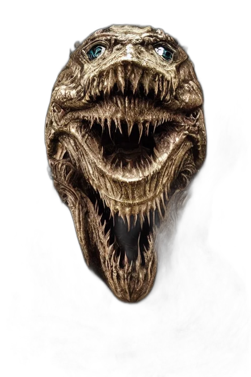 mask, dragon, creature, face transparent PNG cut-out