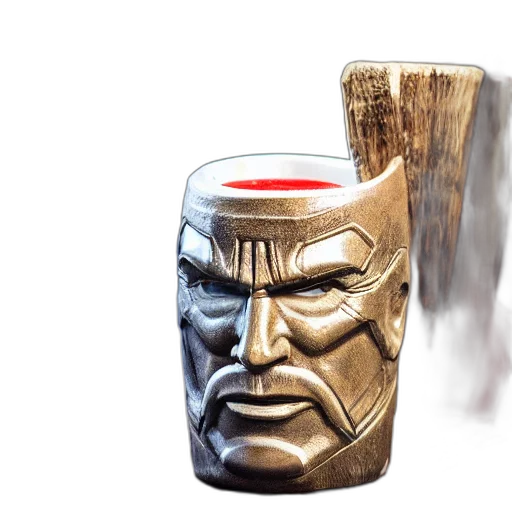 bottle, mask, face, 3d render transparent PNG cut-out