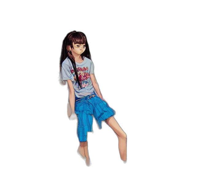 dress, creature, robot, hair transparent PNG cut-out
