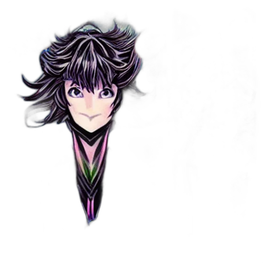 hair, staff, face, mask transparent PNG cut-out