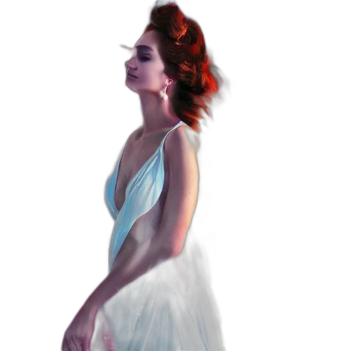 dress, jewelry, crown, face transparent PNG cut-out