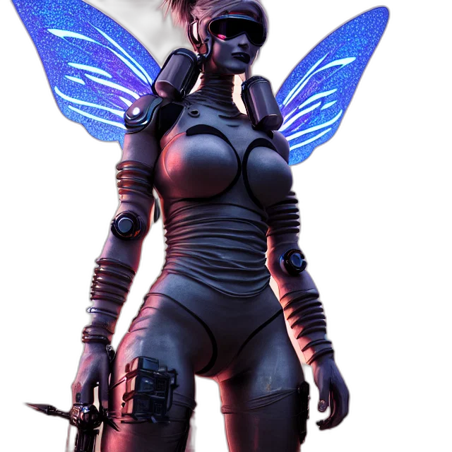 robot, weapon, staff, creature transparent PNG cut-out