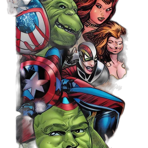comic book art, concept art, tradind, card transparent PNG cut-out