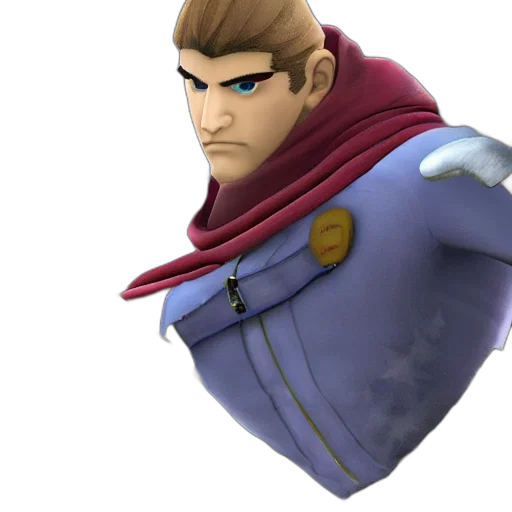face, crown, jacket, staff transparent PNG cut-out