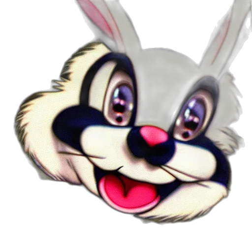 animal, creature, mask, 3d render transparent PNG cut-out