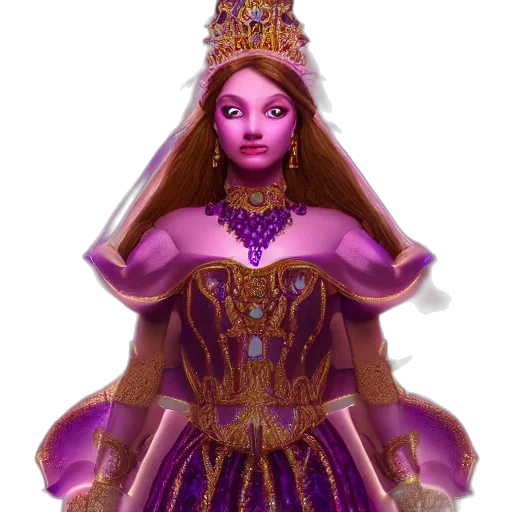 crown, dress, jewelry, fantasy art transparent PNG cut-out