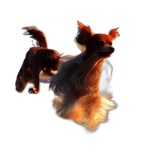 hair, animal, creature, dragon transparent PNG cut-out