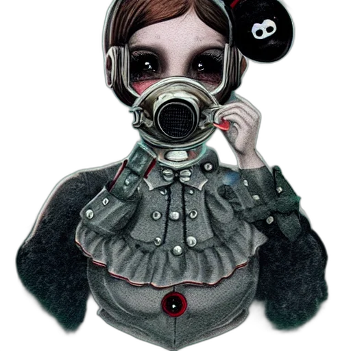 mask, face, robot, concept art transparent PNG cut-out