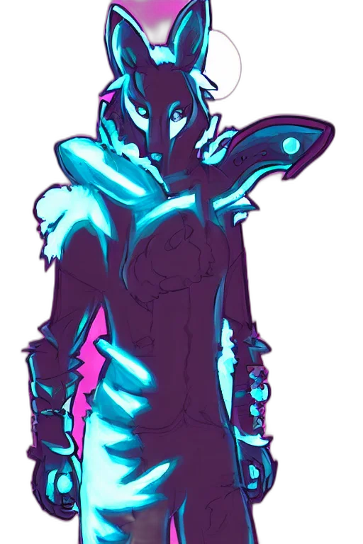 creature, jacket, staff, mask transparent PNG cut-out