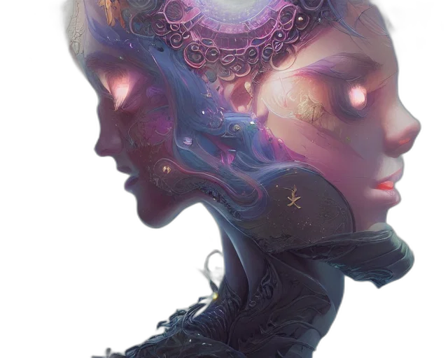 mask, crown, face, robot transparent PNG cut-out