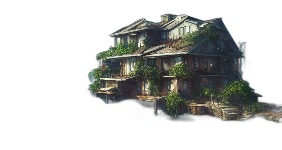 building, furniture, concept art, 3d render transparent PNG cut-out