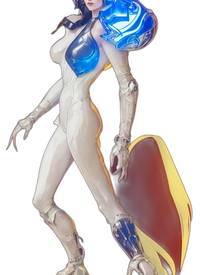 robot, creature, staff, mask transparent PNG cut-out