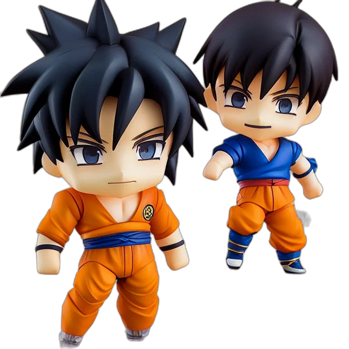 3d render, concept art, anime, nendoroid transparent PNG cut-out