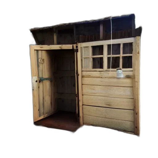 furniture, building, 3d render, outhouse transparent PNG cut-out