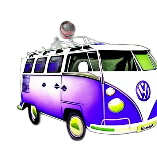 car, staff, 3d render, cartoon transparent PNG cut-out