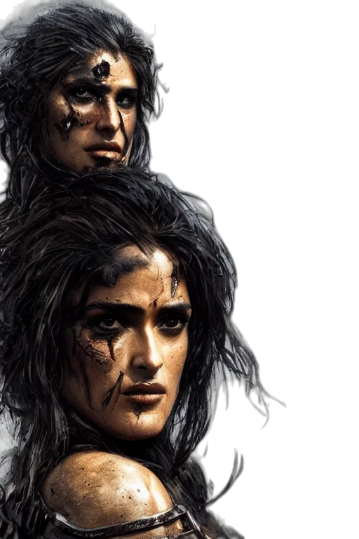 face, hair, concept art, comic book art transparent PNG cut-out