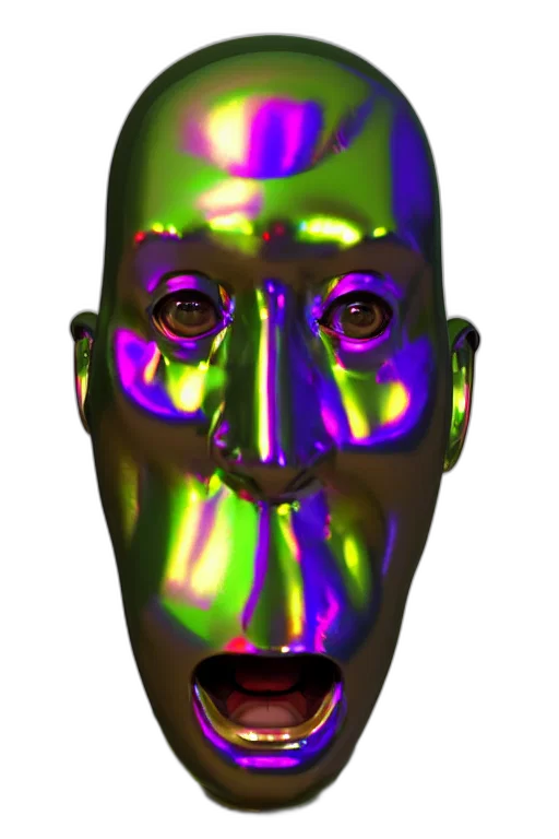 mask, face, robot, creature transparent PNG cut-out