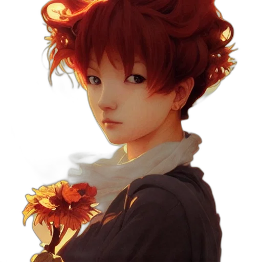 flower, crown, face, mask transparent PNG cut-out