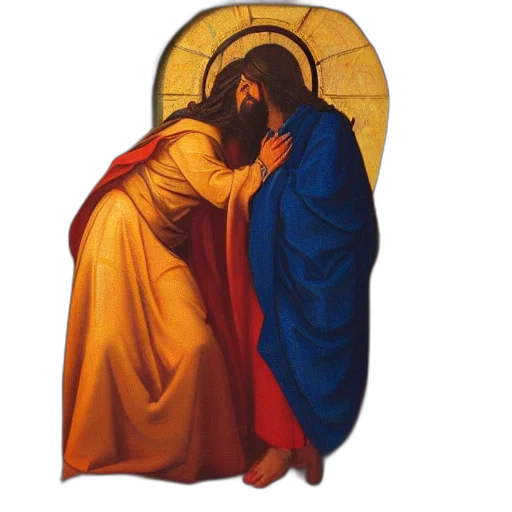 oil painting, blue, oil, panting transparent PNG cut-out