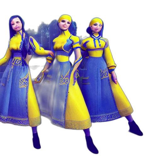 dress, 3d render, concept art, fantasy art transparent PNG cut-out