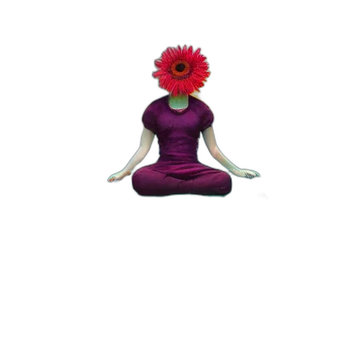 flower, dress, crown, staff transparent PNG cut-out