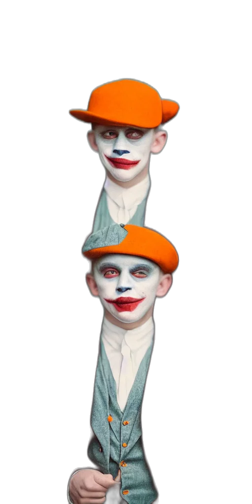hat, mask, face, staff transparent PNG cut-out
